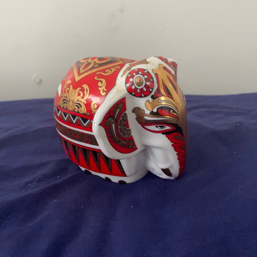 Glass antique elephant